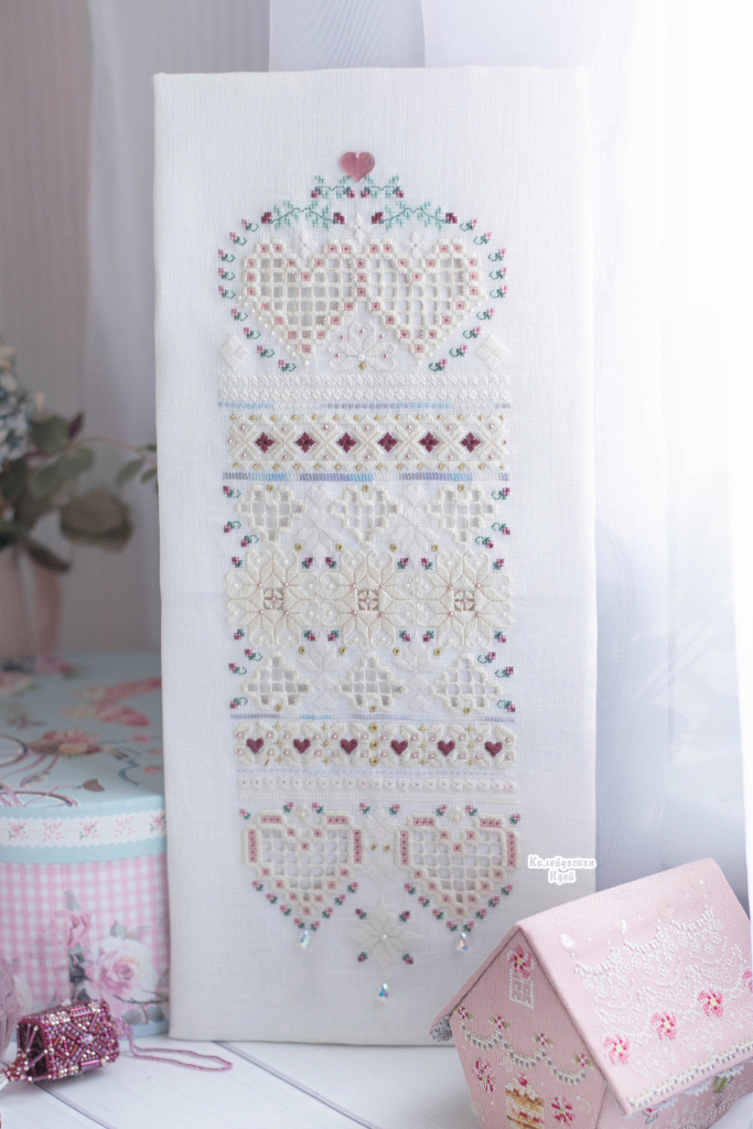 Antique Fancy a Hardanger Sampler · “Antique Fancy” is a Sew To Be Seen design by Judy Dixon